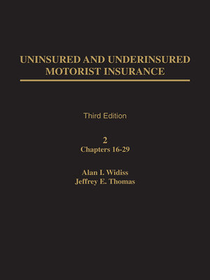 cover image of Uninsured and Underinsured Motorist Insurance